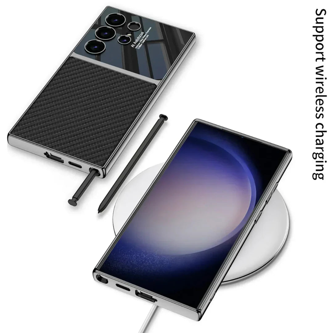 Galaxy Electroplated Business Leather
