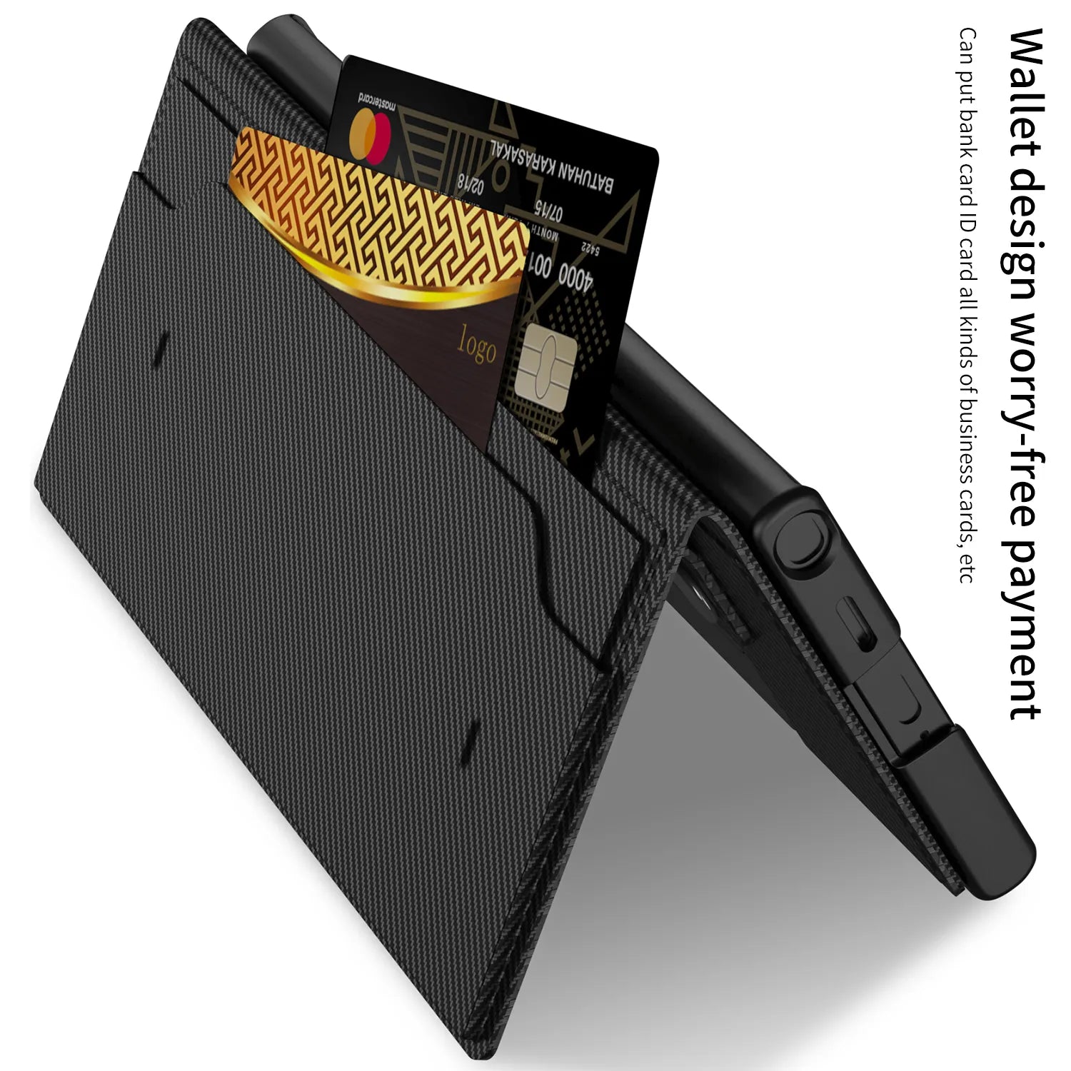 Galaxy Folding Bracket Card Wallet Case