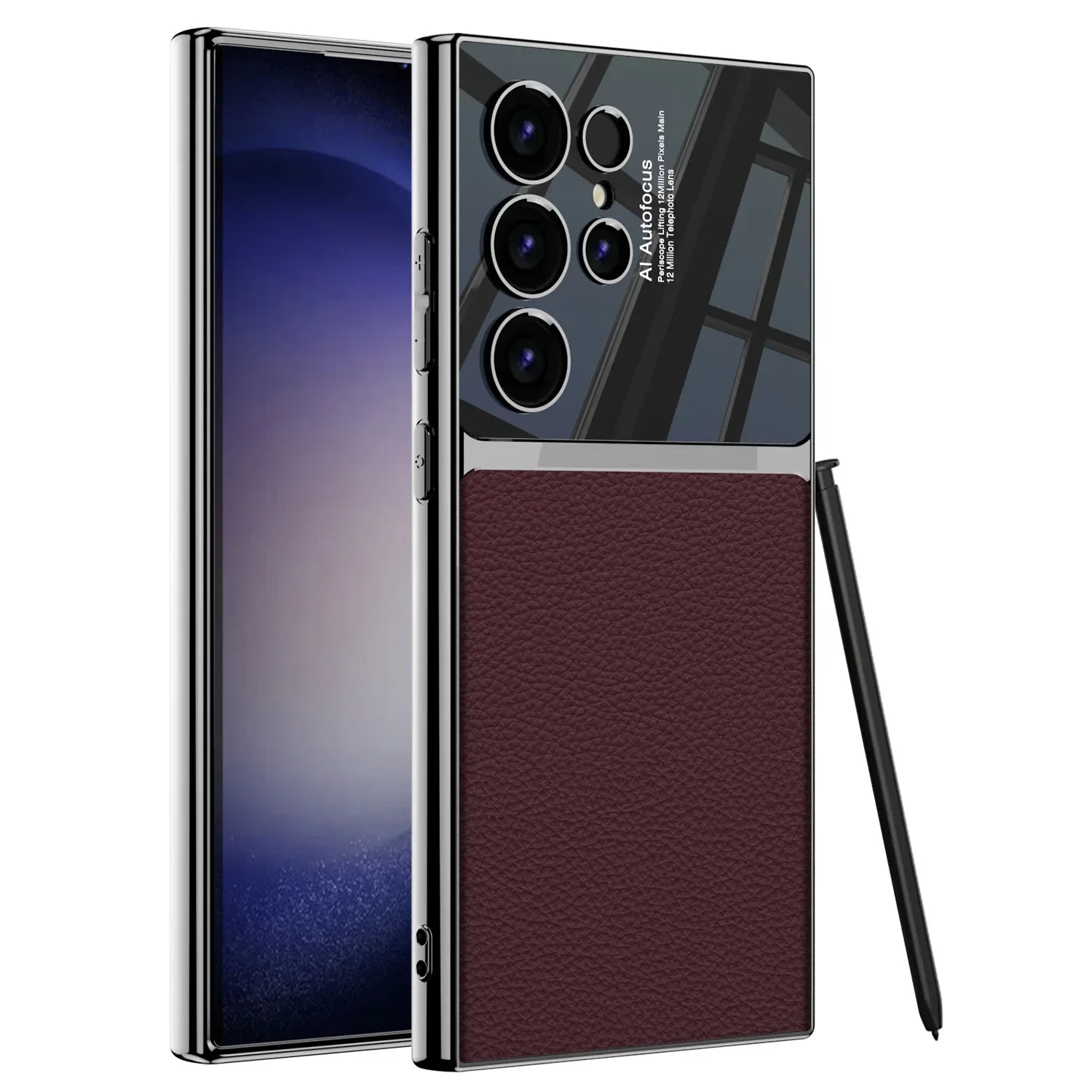 Galaxy Electroplated Business Leather